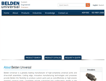 Tablet Screenshot of beldenuniversal.com